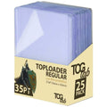 TCGLab Toploader Regular 35PT – Box 25 pz – Bordo Blu con Film Protettivo