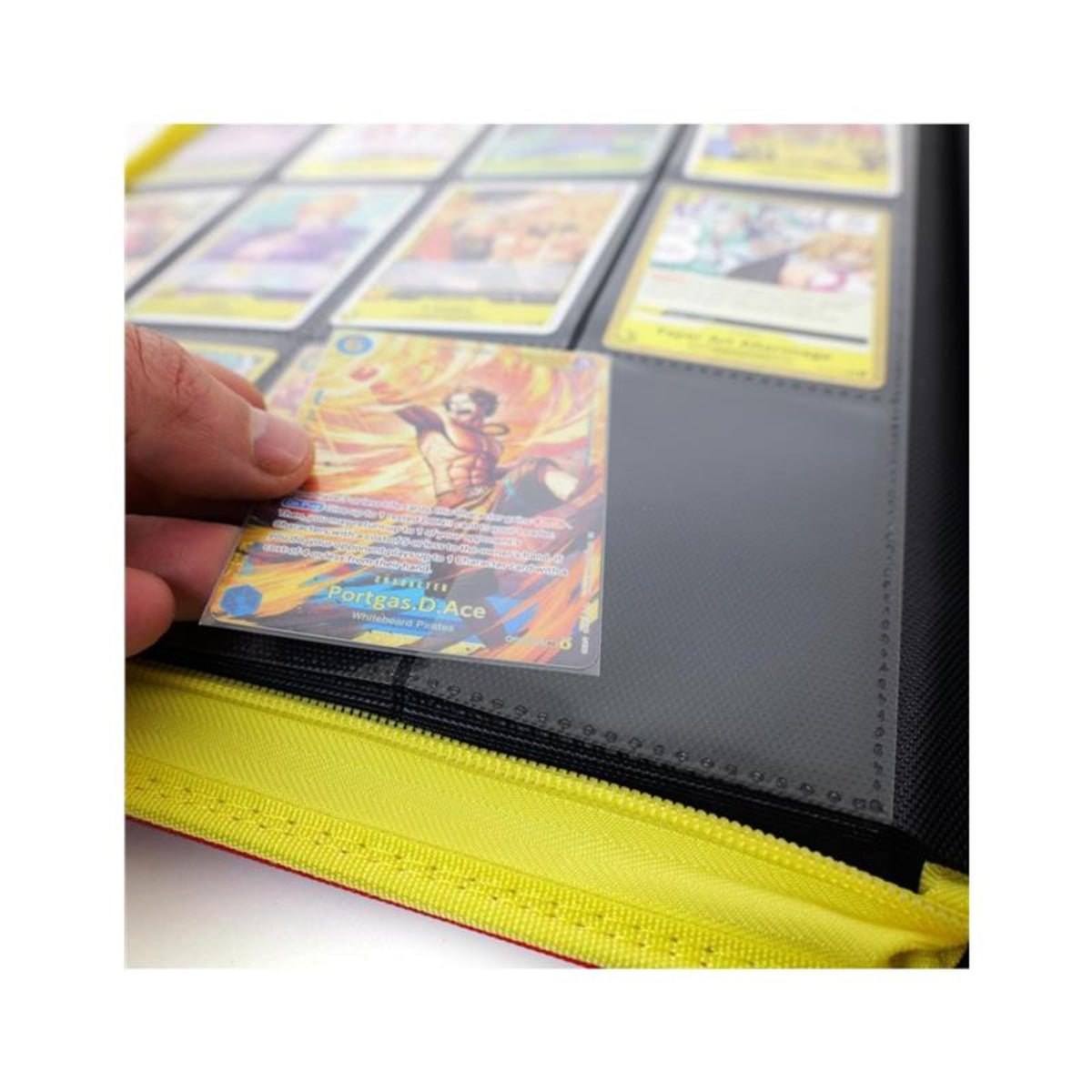 TCGLab Zip Binder 9 Tasche – 468 Carte – con Zip Gialla